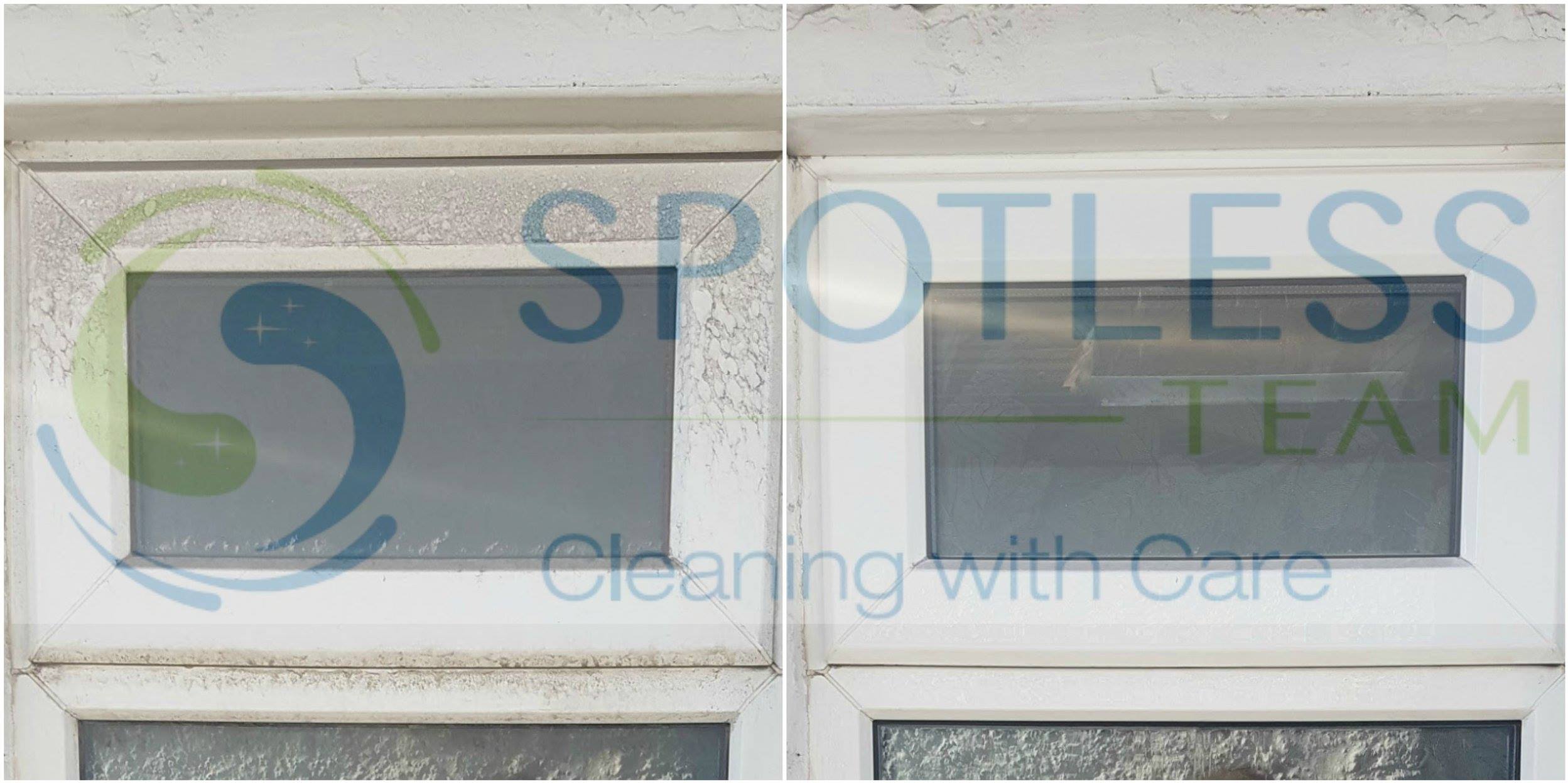 Window cleaning before and after - Ealing