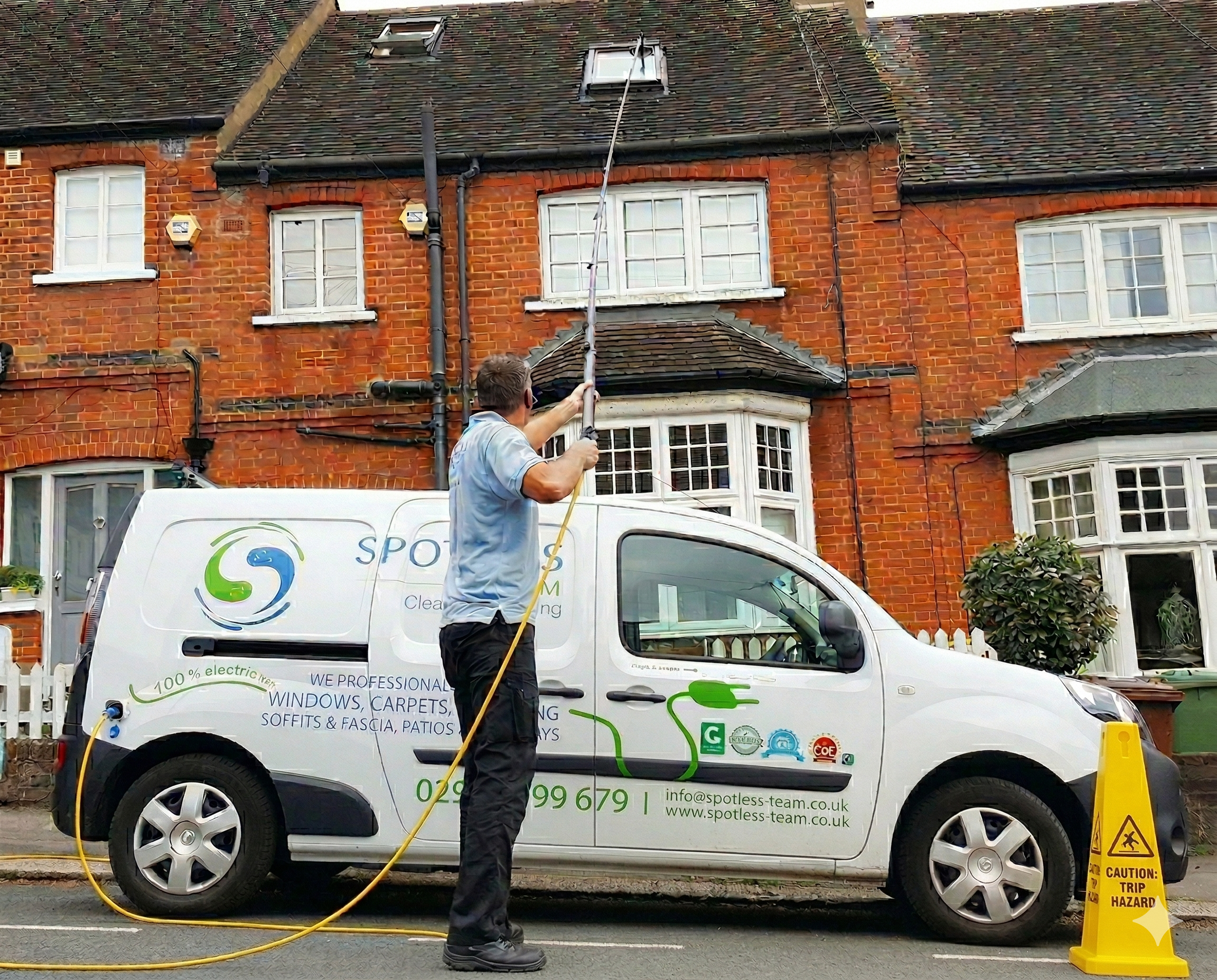 Professional window cleaning by Spotless Team in North West London